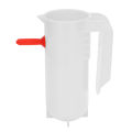 Lamb Milk Feeder Bottle 800ML Scale Accurate Quantitative Small Animal Calf Goat Pacifier Feeder Milk Bottle with Hand Grip White. 