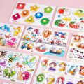 Montessori Baby Wooden Toys 1 2 3 Years Children Hand Grab Board Puzzle Game Toddler Fine Motor Skills Educational Toys for Kids.