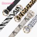 Belt Strap Zebra Stripe Faux Leather Leopard Waist Belt Waistband. 