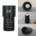 Biological Microscope Eyepiece 2X Barlow Lens for 23.2mm Mount Port Biological Microscope. 