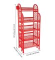 RFL Premium Kitchen Rack- 5 Step-Red. 