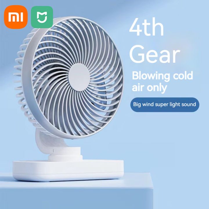 Xiaomi Mijia Electric Fan New 360-degree Oscillating Head Fan Air Circulation Fan 4 Speed Adjustment Wireless Charging Models
