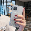 Casinglee for Samsung Galaxy A22 5G case Shiny Ring Glitter Soft Transparent Holder Stand Back cover with String for Samsung A22 5G Phone cases cover Stars Moon Girls For girls and Boys. 