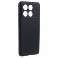 Xiaomi Poco X6 Pro Silicone Matte Flexible Soft Phone Case - Black & Blue - Phone Back Cover.