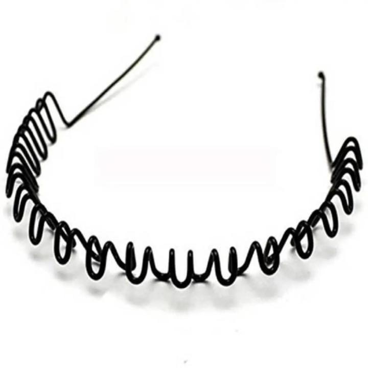 Hair Band For Men & Women / Zig zag Head Band / Metal Hair band / Zig zag Hair band / চুলের ব্যন্ড / মাথার ব্যন্ড / জিগ জ্যাগ ব্যন্ড-5 pcs (combo))