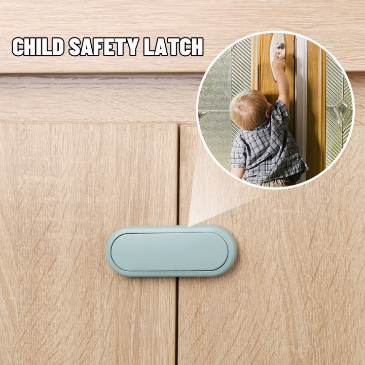 1/4Pcs%20ABS%20Child%20Safety%20Lock%20New%20Protection%20Cupboard%20Closing%20Buckle%20Anti-Pinch%20Housing%20Safety%20Cabinet%20Door%20Refrigerator%20-%20Image%202