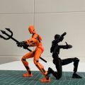 Multi-Jointed Movable Shapeshift Robot 3D Printed Mannequin Dummy 13 Action Figures Toys. 