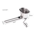 Hand-operated Stainless Steel Parsley Shredder Vegetable Cutter Manual Grinder.