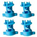 200Pcs Electric Fence Wire Insulators Pulse Electronic Fencing Accessories Middle Pole Insulator. 