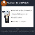 【WindFall】Mini Pachadog Hair Clip Cute Black White Square BB Clip Simple Cartoon Student Headdress  WF. 