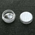 【3C VictoryEagle】MA 12PCS Small Empty Clear Plastic Sample Travel Jar Containers Round Cosmetic Container. 