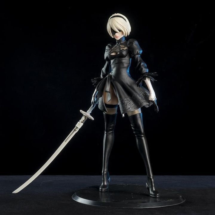 NieR:Automata Anime Action Figure YoRHa No. 2 Type B 28cm Model PVC Collection Dolls Statue Christmas Gifts Toys