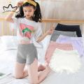 2-15 Years Baby Girl's Underpants Soft Lace Cotton Breathable Panties For Baby Girls Pure Colors Safety Summer Baby Girls Shorts.