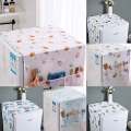 Double Door Fridge Cover, Waterproof Fridge Cover Anti-dust PEVA Printed Pattern Cloth Cloth Cover Dustproof Refrigerator With Machine Storage cover.. 