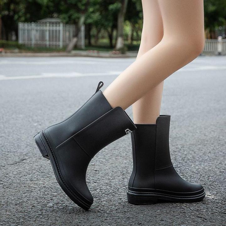 Women's Rain Boots New Lightweight Non-Slip Waterproof Rain Boots