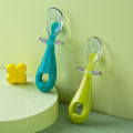 Hogokids Maternal and Child Supplies Silicone Spoon Short Handle Solid Food Spoon Baby Kid Tableware Spoon Soft Head Children Fork and Spoon Set.