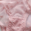 Women panties women lace triangle pants mid waist cute triangle top gril panties.