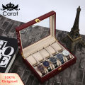 Ury 10 Grids Wooden Wrist Watch Display Box Jewelry Storage Organizer Case. 