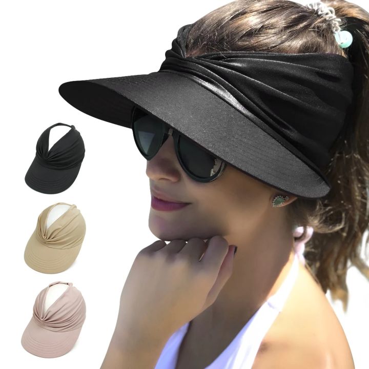 Flexible%20Adult%20Hat%20for%20Women%20Anti-UV%20Wide%20Brim%20Visor%20Hat%20Easy%20To%20Carry%20Travel%20Caps%20Fashion%20Beach%20Summer%20Sun%20Protection%20Hats%20-%20Image%204