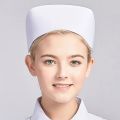 Traditional Nurse Hat White Hard Classic Hospital Work Caps for Women Beautician Clinic Lady Nursing Cap.