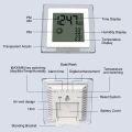 LCD Multi Function Electronic Alarm Clock Human Body ensor Weather Forecast Temperature and Humidity Clock. 
