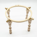 Adjustable Portable Wooden Embroidery Hoop Stand Set Stand Needlework Frame Rack Desktop Embroidery Stand. 