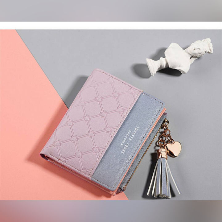 Women's Cute Fashion Purse Leather Long Zip Wallet Coin Card Holder Soft Leather Phone Card