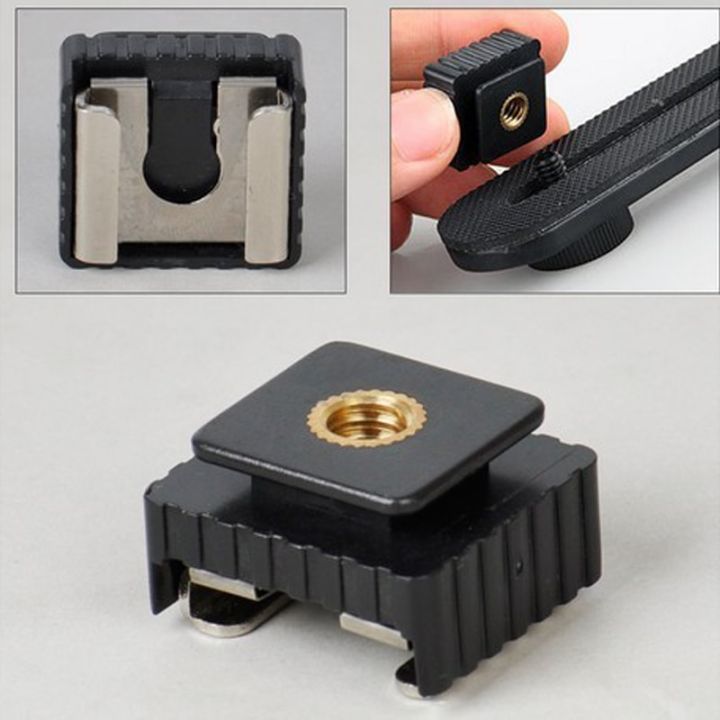 1/4"%20Screw%20metal%20flash%20hot%20shoe%20mount%20adapter%20light%20stand%20tripod%20-%20Image%203