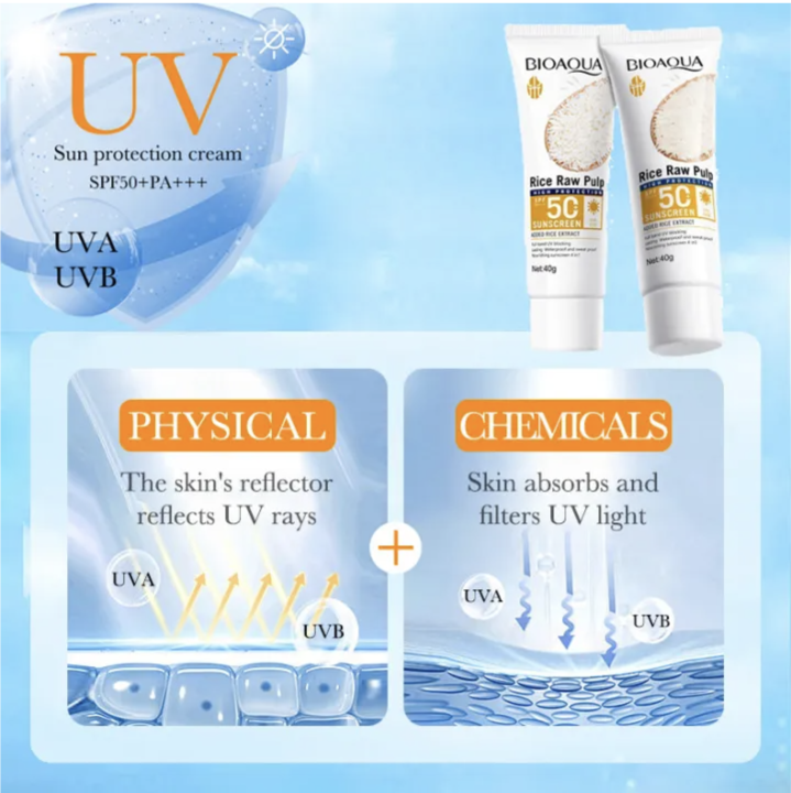 BIOAQUA%20Rice%20Raw%20Pulp%20Spf%2050+%20Sunscreen%2040gm%20For%20Face%20Body%20Neck%20Back%20Protector%20Solar%20Blocker%20Brightening%20Facial%20Sun%20Cream%20&%20Body%20Care%20-%20Image%204