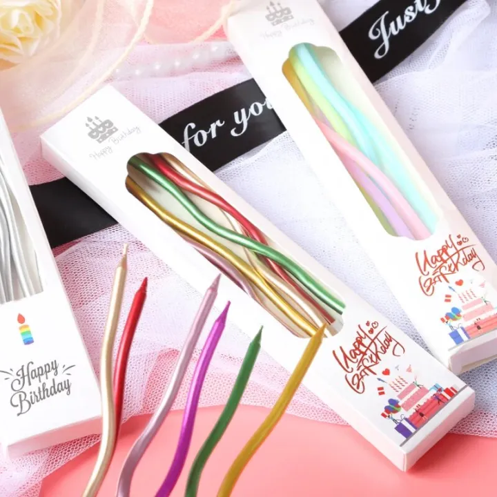 3/6pcs%20Curve%20Birthday%20Candles%20with%20Base%20Cake%20Candle%20Colorful%20Supplies%20Wedding%20Decoration%20Baby%20Children%20Party%20Atmosphere%20Tools%20-%20Image%203