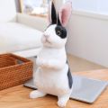 20cm Simulation Cute Rabbit Plush Fur Realistic Kawaii Animal Easter Bunny Rabbit Toy Model Gift Home Decoration.