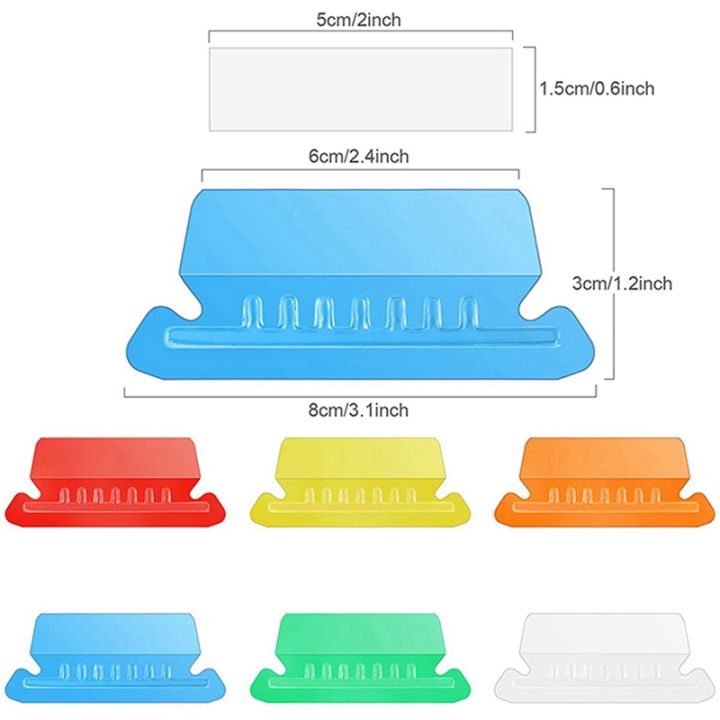NANLIY%20120%20Sets%20Multicolor%20Hanging%20File%20Folder%20Tabs%20with%20Blank%20Inserts%202%20Inches%20Plastic%20Hanging%20File%20Tabs%20for%20Hanging%20Folders%20-%20Image%207