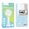 Hoco MMJ02 Portable Hand Carry Mini Handheld Fan - White. 