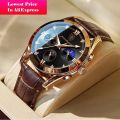 POEDAGAR New Fashion Men Watch Top Brand Luxury Men's Leather Quartz Wristwatch Sports Waterproof Luminous Date Male Clock + Box.