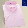New Plus Size 9XL 8XL Non-ironing Mens Dress Shirt Summer Short Sleeve Solid Male Clothing Regular Fit Business Shirts Men Shirt. 