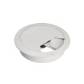 4 PCS Computer Desk Table Cable Hole Cover PVC Ware Cap White.