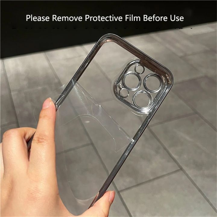 HOCE%20Luxury%20Plating%20Titanium%20Frame%20Phone%20Cases%20For%20iPhone%2012%2013%2014%2015%20Pro%20Max%2015%20Plus%20Case%20Ultra%20Thin%20Clear%20Hard%20PC%20Transparent%20Back%20Cover%20-%20Image%205