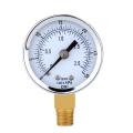 Pressure Gauge - 0 ~ 30 psi 0 ~ 2 bar Mini Dial gauge compressor meters hydraulic pressure gauge Gage double scale Black. 