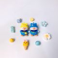Douyin Xiaohongshu New Garden Shoes Crocs Shoes Buckle Blue and Yellow Penguin with Dolphin Set Crocs Shoes DIY Accessories.