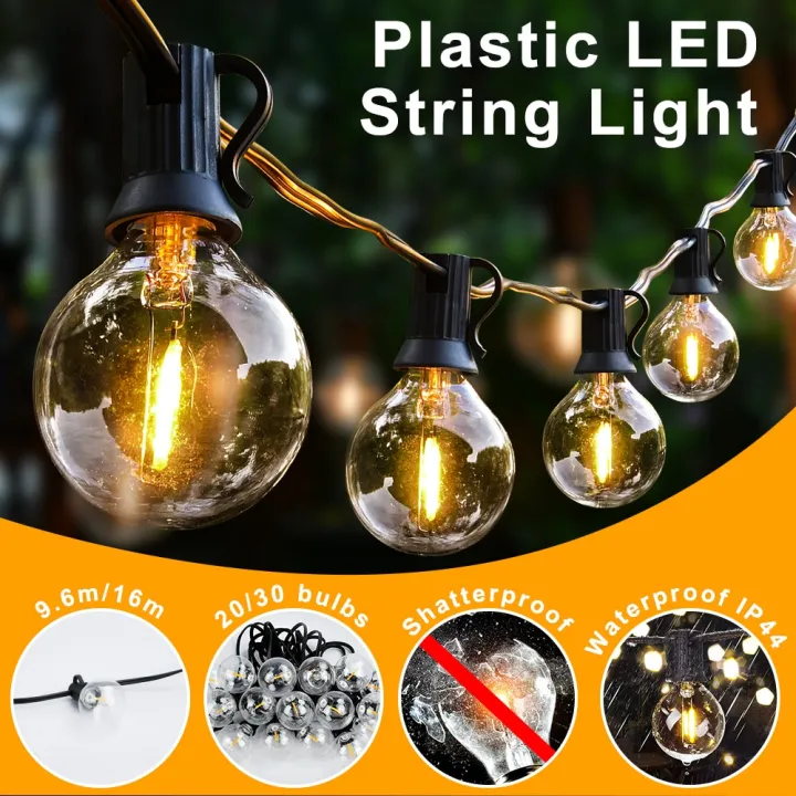 9.6m%20String%20Fairy%20Lights%20Waterproof%20Shatterproof%20Christmas%20G40%20Plastic%20Bulb%20Led%20String%20Light%20Outdoor%20Retro%20Garland%20Wedding%20Light--32FT%20string%20light--%20-%20Image%203