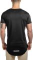 Althlemon Mens Running Hipster Curved Longline Drop Tail Shirt Long Tshirt Workout Casual Tee. 