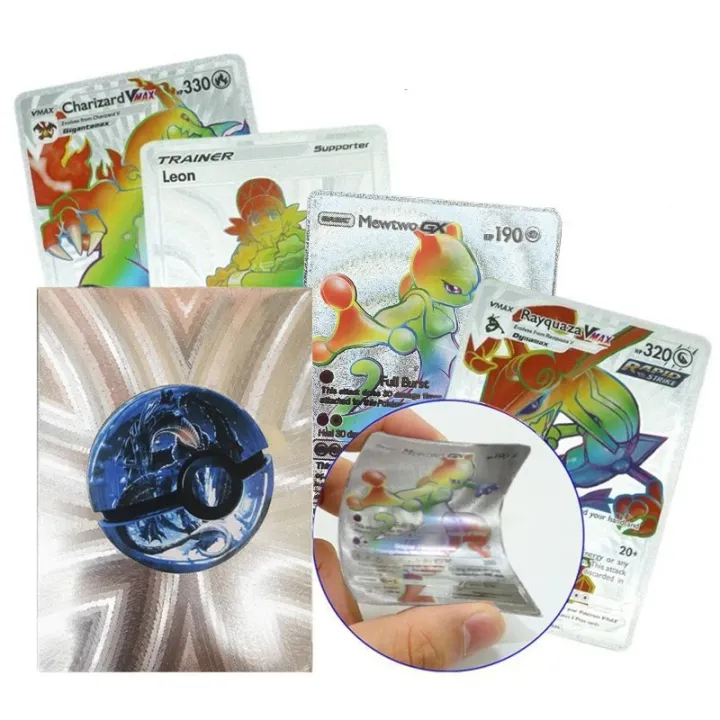 55Pcs%20Pokemon%20Rainbow%20Card%20Charizard%20Pikachu%20Arceus%20Gold%20Foil%20Silver%20Black%20English%20VSTAR%20VMAX%20Card%20Rare%20Battle%20Collection%20Cards%20-%20Image%206