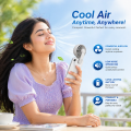 Humidifier Portable and fashionable Rechargeable Handheld Fan.