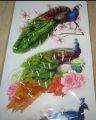 Peacock sticker 4pc/3D-peacock sticker-4pc. 