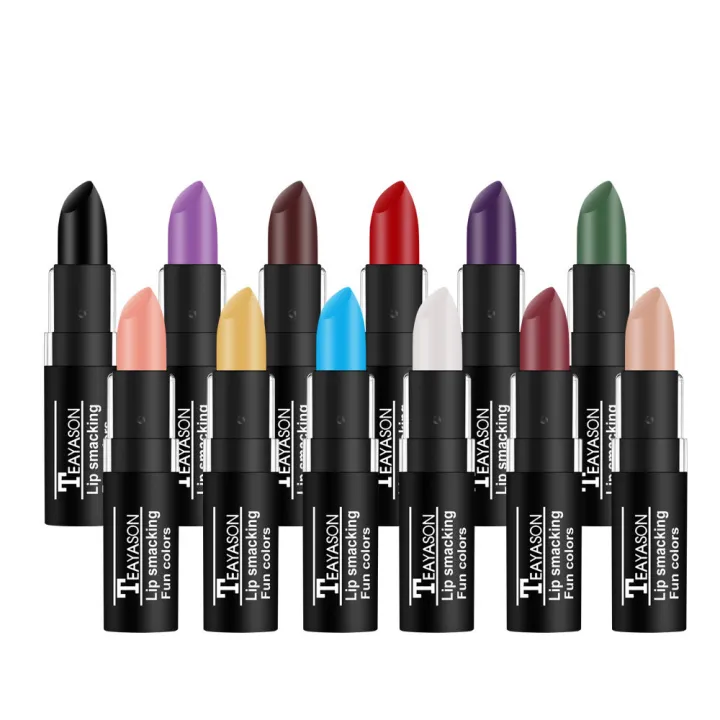12%20Color%20Lipstick%20Waterproof%20Long%20Lasting%20Cosmetic%20Black%20Blue%20Purple%20Green%20Matte%20Make%20Up%20Lip%20Gloss%20Makeup%20Red%20Lipstick%20-%20Image%205