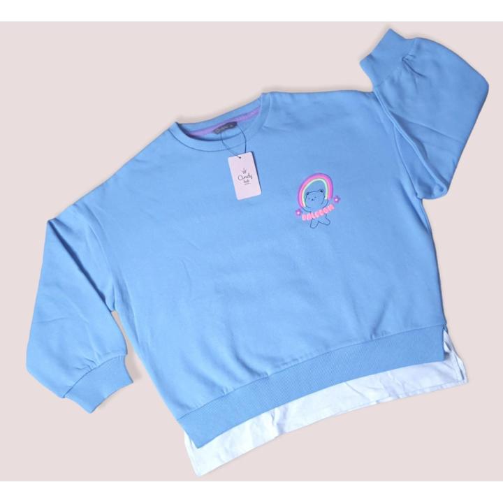 Girls' Sweatshirt (Size: 12 years+) (Size: L- 12+ years. 22-22.5 inches long.)