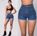 Women Elastic Fabric Short Pants / Ladies Shorts / Ladies Short Pants. 