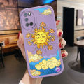 BILI for OPPO A52 A92 Cover Golden Sun Lens Protection Soft PU Leather Phone Cases.