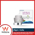 Lotus Herbals White Glow Skin Whitening and Brightening Nourishing Night Crème 25g | India. 