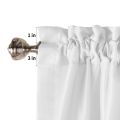 Purple Flower Lavender White Kitchen Window Curtains Home Decoration Short Curtain for Living Room Bedroom Small Drapes Cortinas. 